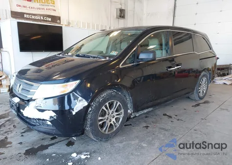 2013 Honda Odyssey Ex из США, поврежденный, VIN 5FNRL5H45DB046000